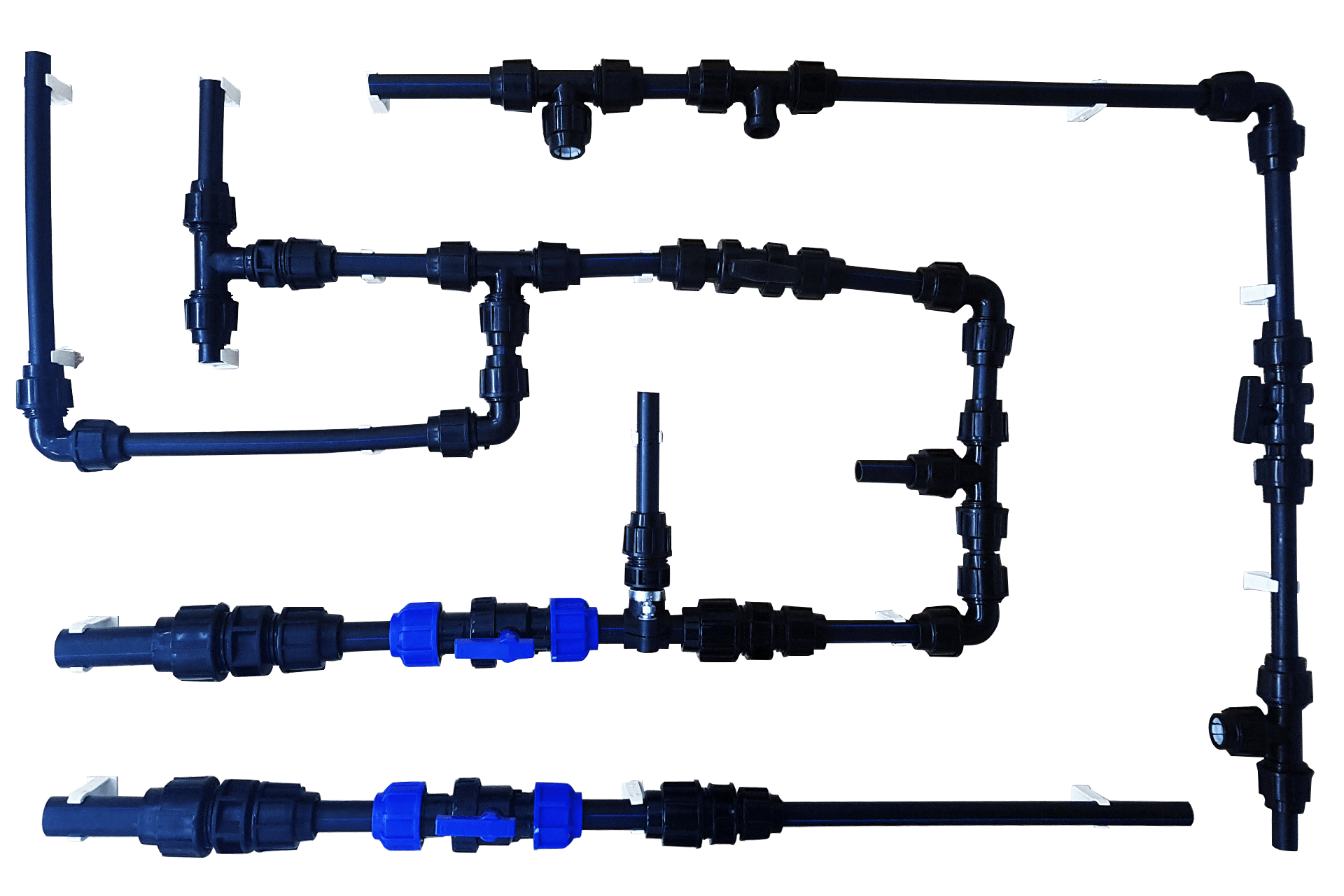 HDPE Pipes and Compression Fittings Combines