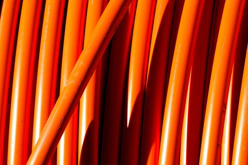 pvc orange pipes