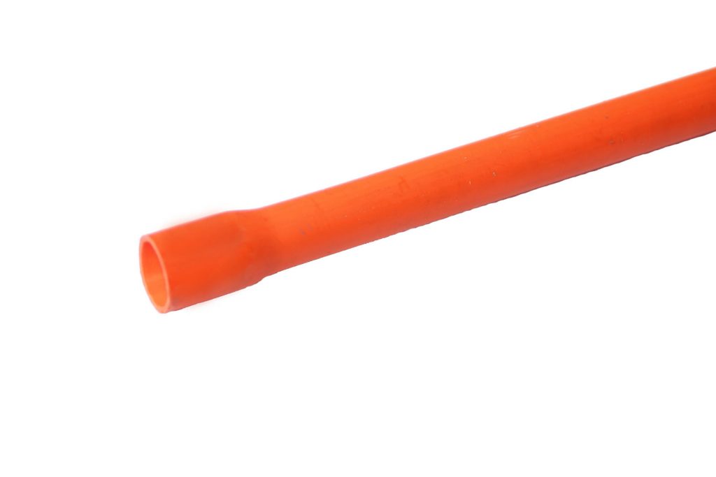 pvc red orange pipes