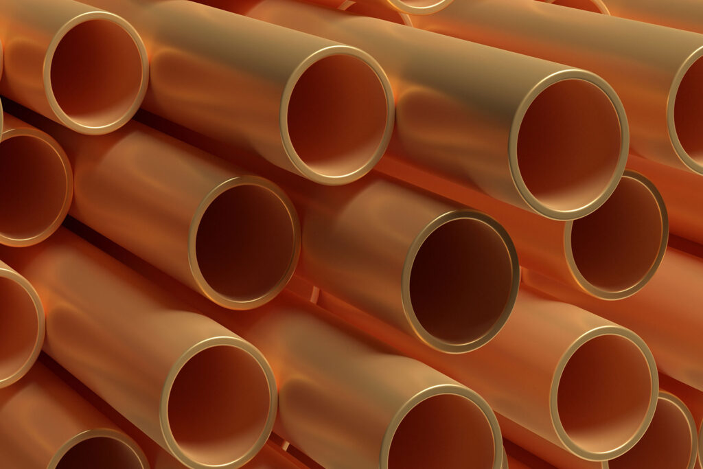 copper pipes